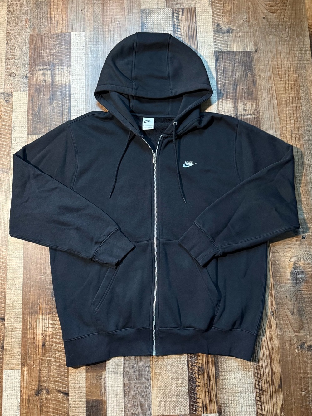 Nike Black Men’s Zip-Up Hooded Sweatshirt